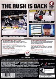 Box back cover for Nhl 06 on the Sony Playstation 2.