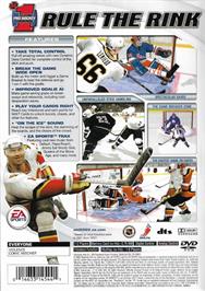 Box back cover for Nhl 2003 on the Sony Playstation 2.