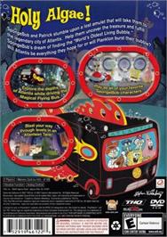 Box back cover for Nickelodeon Spongebob's Atlantis Squarepantis on the Sony Playstation 2.