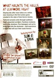 Box back cover for Obscure on the Sony Playstation 2.