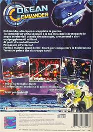Box back cover for Ocean Commander on the Sony Playstation 2.