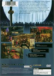 Box back cover for Onimusha - Warlords on the Sony Playstation 2.