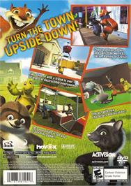 Box back cover for Over The Hedge on the Sony Playstation 2.