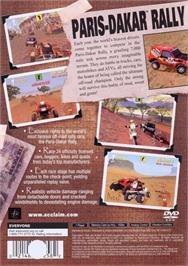 Box back cover for Paris-dakar Rally on the Sony Playstation 2.