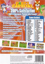 Box back cover for Party Carnival on the Sony Playstation 2.