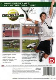 Box back cover for Perfect Ace 2 - The Championships on the Sony Playstation 2.