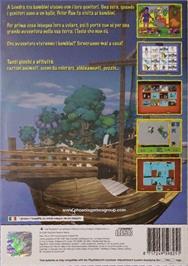 Box back cover for Peter Pan on the Sony Playstation 2.