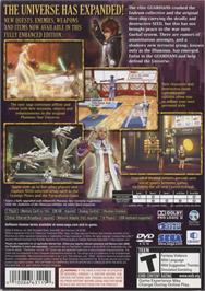 Box back cover for Phantasy Star Universe - Ambition of the Illuminus on the Sony Playstation 2.