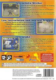 Box back cover for Police Chase Down on the Sony Playstation 2.