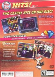 Box back cover for Popcap Hits Vol 1 on the Sony Playstation 2.