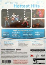 Box back cover for Popstar Guitar on the Sony Playstation 2.