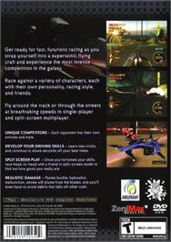 Box back cover for Power Drome on the Sony Playstation 2.