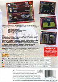 Box back cover for Premier Manager 09 on the Sony Playstation 2.
