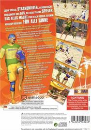 Box back cover for Pro Beach Soccer on the Sony Playstation 2.