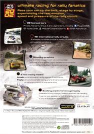 Box back cover for Pro Rally 2002 on the Sony Playstation 2.