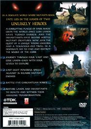 Box back cover for Pryzm Chapter One - The Dark Unicorn on the Sony Playstation 2.
