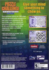 Box back cover for Puzzle Challenge - Crosswords And More ! on the Sony Playstation 2.