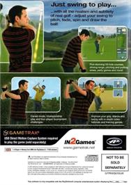 Box back cover for Real World Golf on the Sony Playstation 2.