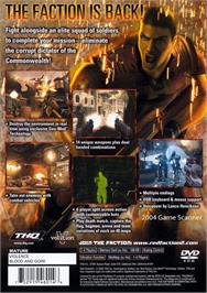Box back cover for Red Faction 2 on the Sony Playstation 2.