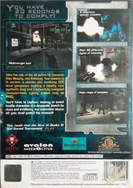Box back cover for Robocop on the Sony Playstation 2.