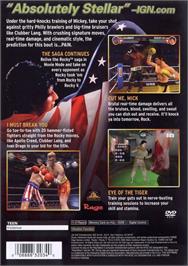 Box back cover for Rocky on the Sony Playstation 2.