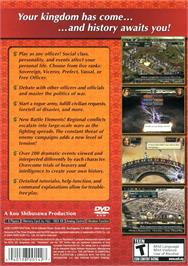 Box back cover for Romance Of The Three Kingdoms X on the Sony Playstation 2.