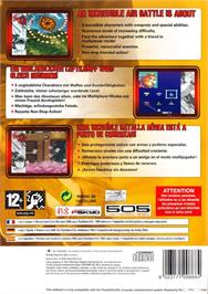 Box back cover for Samurai Aces on the Sony Playstation 2.