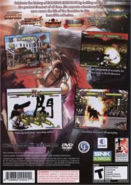 Box back cover for Samurai Shodown Anthology on the Sony Playstation 2.