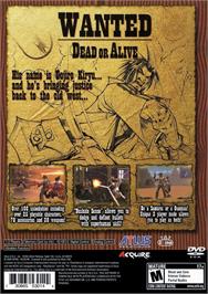 Box back cover for Samurai Western on the Sony Playstation 2.