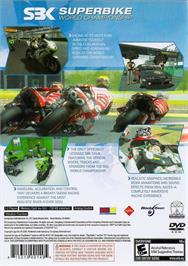 Box back cover for Sbk 08 - Superbike World Championship on the Sony Playstation 2.