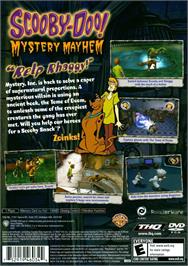 Box back cover for Scooby-doo! Mystery Mayhem on the Sony Playstation 2.