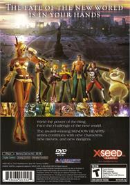Box back cover for Shadow Hearts - From The New World on the Sony Playstation 2.