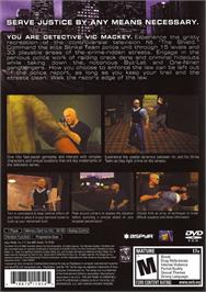 Box back cover for Shield, The on the Sony Playstation 2.