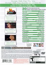 Box back cover for Singstar '90s on the Sony Playstation 2.