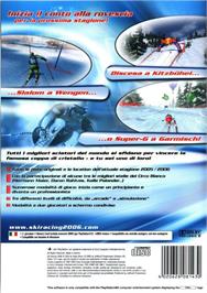 Box back cover for Ski Racing 2006 Featuring Hermann Maier on the Sony Playstation 2.