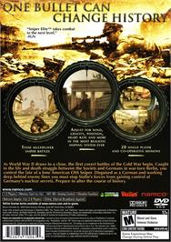 Box back cover for Sniper Elite on the Sony Playstation 2.