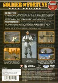Box back cover for Soldier Of Fortune - Gold Edition on the Sony Playstation 2.