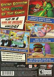 Box back cover for Spongebob Squarepants - Creature From The Krusty Krab on the Sony Playstation 2.