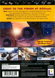 Box back cover for Star Wars - Racer Revenge on the Sony Playstation 2.