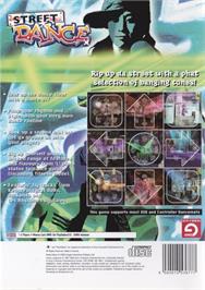Box back cover for Street Dance on the Sony Playstation 2.