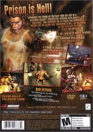 Box back cover for Suffering, The on the Sony Playstation 2.