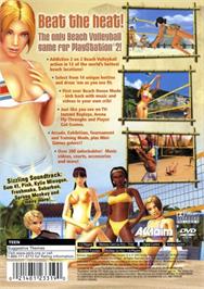 Box back cover for Summer Heat Beach Volleyball on the Sony Playstation 2.