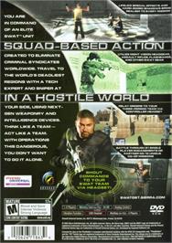 Box back cover for Swat - Global Strike Team on the Sony Playstation 2.