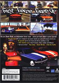 Box back cover for TD Overdrive - The Brotherhood of Speed on the Sony Playstation 2.