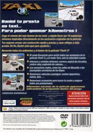 Box back cover for Taxi 3 on the Sony Playstation 2.