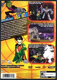Box back cover for Teen Titans on the Sony Playstation 2.