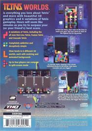 Box back cover for Tetris Worlds on the Sony Playstation 2.