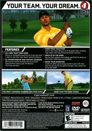 Box back cover for Tiger Woods Pga Tour 07 on the Sony Playstation 2.