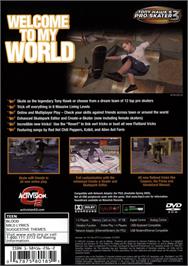 Box back cover for Tony Hawk's Pro Skater 3 on the Sony Playstation 2.