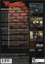Box back cover for Trigger Man on the Sony Playstation 2.